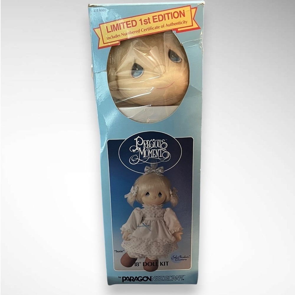 PRECIOUS MOMENTS Vintage 1980's Paragon Needlecraft‎ 18"Doll Kit New In Box